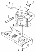 Engine Accessories Single Cylinder Diagram and Parts List for 13A4662F129 2002 Yard Machines Lawn Tractor